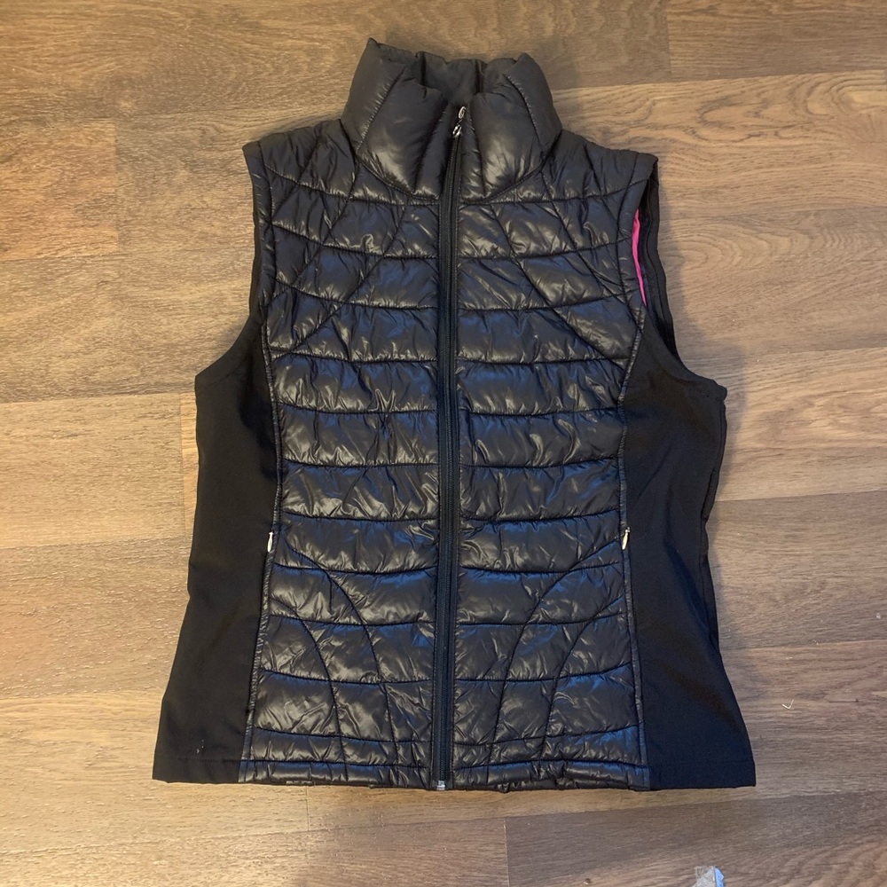 Calvin Klein Black Puffy Winter Vest Medium Women